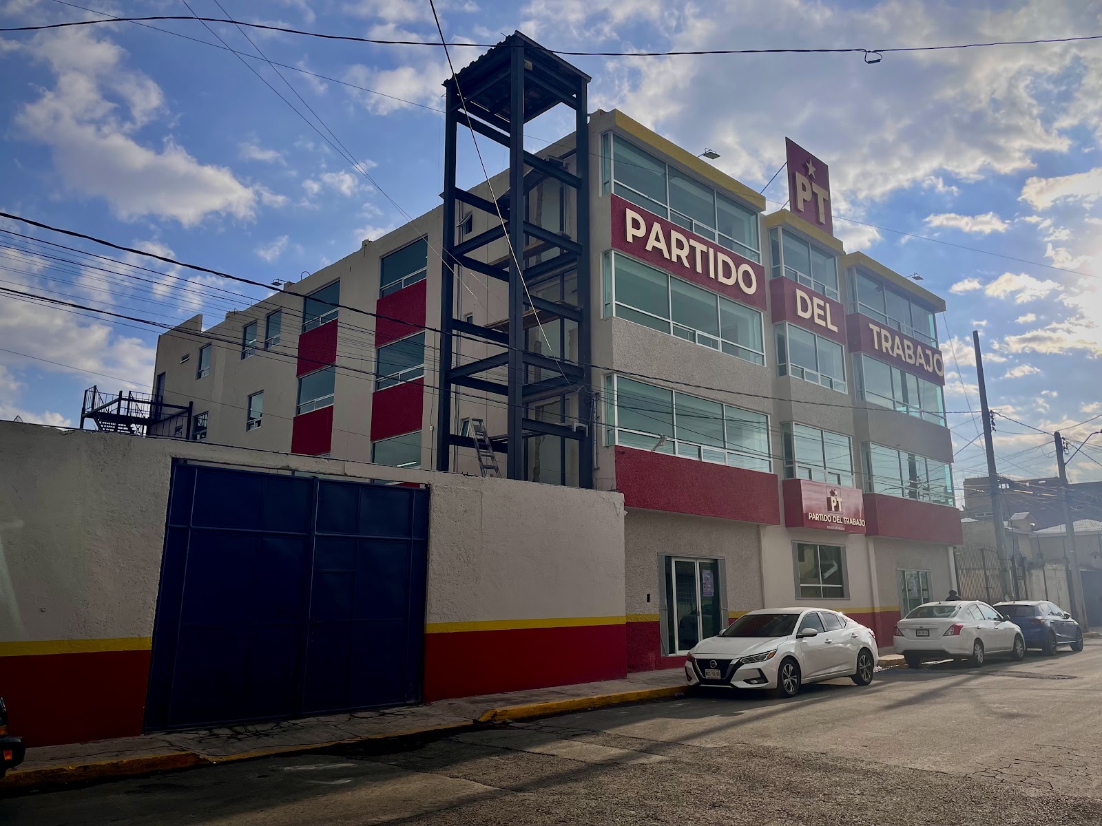 Vista panorámica de la sede del PT Estado de México